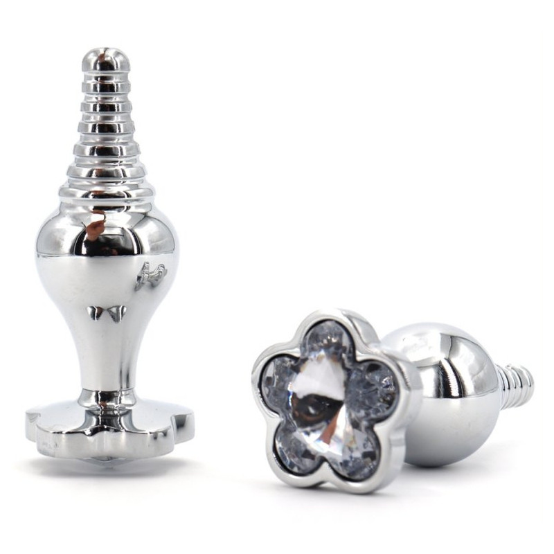 Generique Plug Bijou Leaf 7 x 2.7cm Transparent